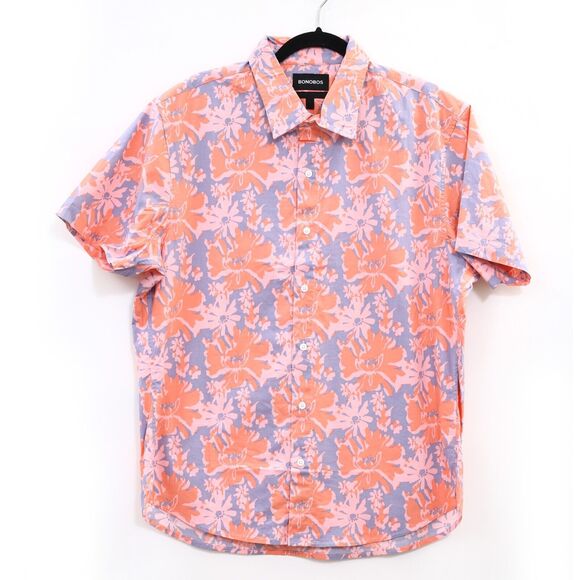 Bonobos Stretch Riviera Short Sleeve Men's Shirt Buttodown Slim Fit M NEW 274258 - Picture 5 of 9